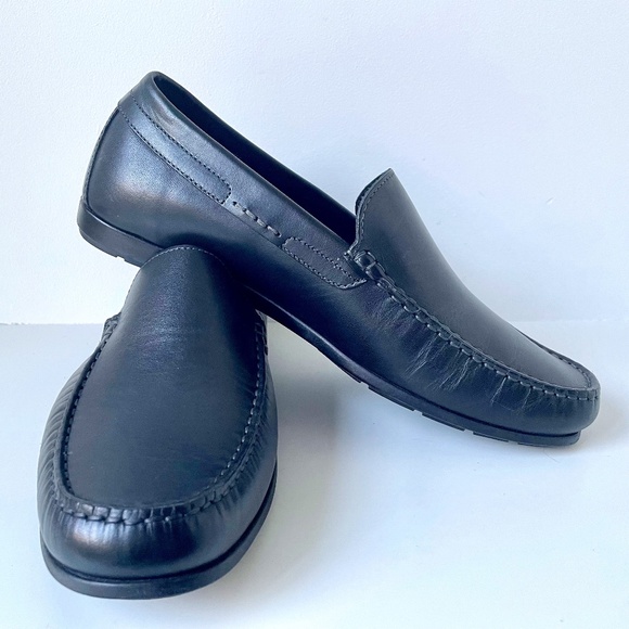 Mephisto Algoras Air Cooled Blue Nubuck Leather Loafer Moccasin Mens 8.5 Slip On Mephisto Algoras | Men Slip-Ons Blue Leather Velvet  main image 2